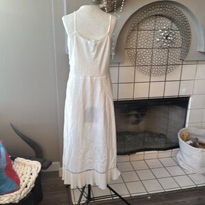 Vintage Elegant ivory White Slip Dress